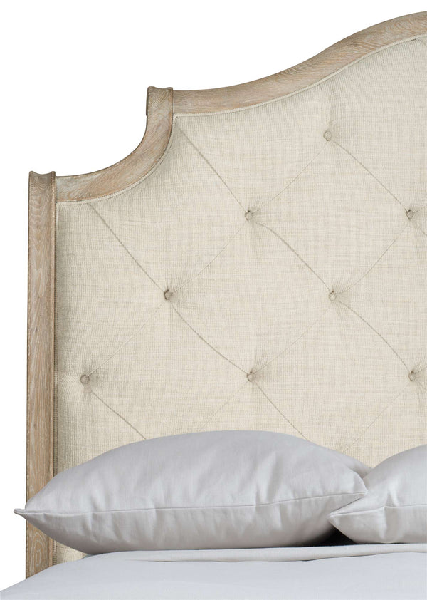 Bernhardt Rustic Patina Upholstered Sleigh Bed