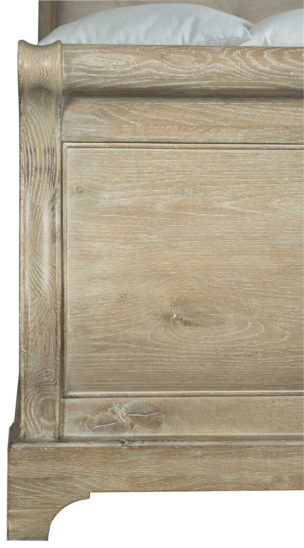 Bernhardt Rustic Patina Upholstered Sleigh Bed