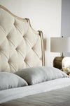 Bernhardt Rustic Patina Upholstered Sleigh Bed