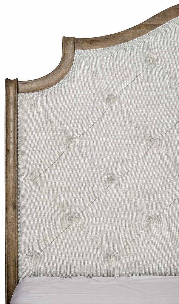 Bernhardt Rustic Patina Upholstered Sleigh Bed