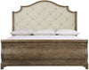 Bernhardt Rustic Patina Upholstered Sleigh Bed