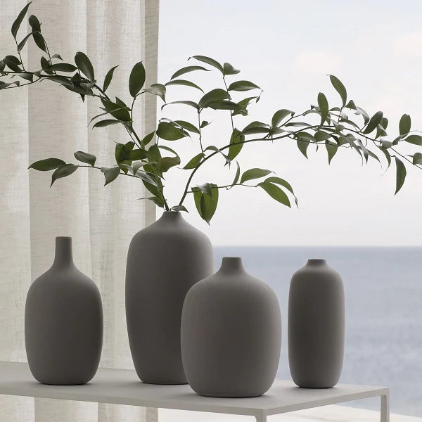 Blomus Ceola Ceramic Vase - 3 inchx7 inch