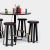 Artless ARS Counter Stool - Leather Burgundy 