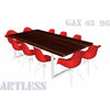 ARTLESS GAX 48 Walnut Dining Table 96" Stainless Steel 