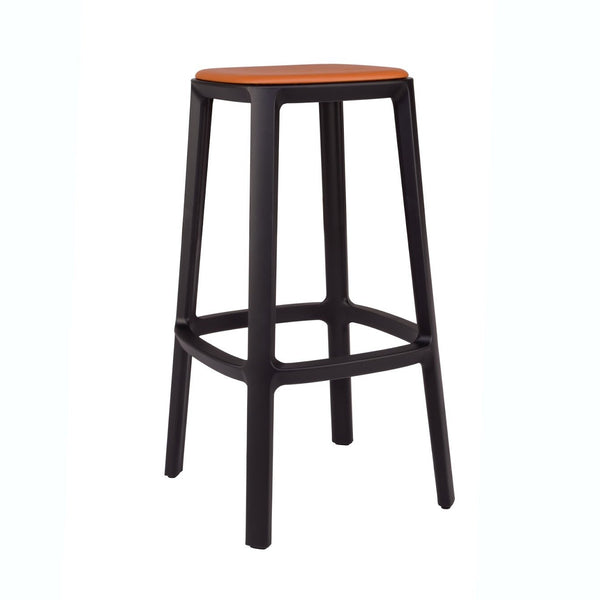 TOOU Cadrea Bar Stool Dark Brown No Seat Pad 