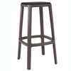 TOOU Cadrea Counter Stool Dark Brown Black 