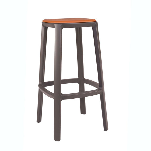 TOOU Cadrea Bar Stool Dark Brown No Seat Pad 