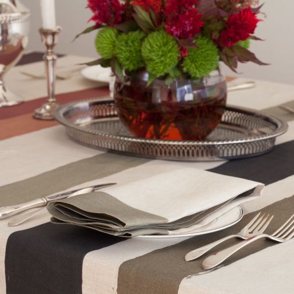 Huddleson Cinta Border Linen Napkin - Set of 2