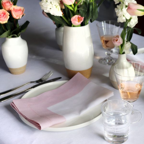 Huddleson Cinta Border Linen Napkin - Set of 2