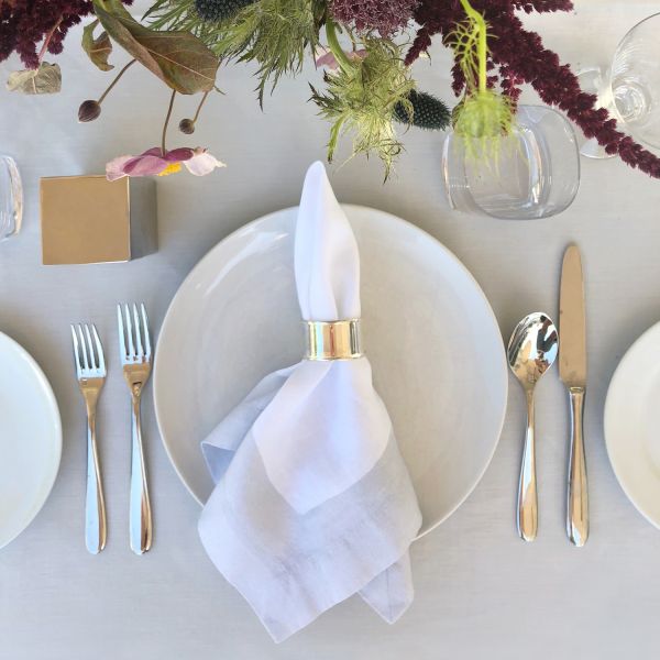 Huddleson Cinta Border Linen Napkin - Set of 2