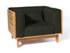 Skargaarden Skanör Lounge Armchair Dark Beige Heather Grey Weatherproof Cover 
