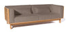 Skargaarden Skanör 3-Seat Sofa Dark Beige Heather Grey Weatherproof Cover 
