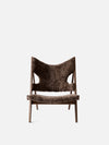 Menu Knitting Chair Dark Stained Oak Base / Root Sheepskin 