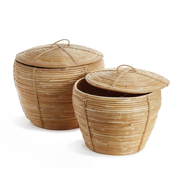 Napa Home & Garden Cane Rattan Cobra Baskets - Set of 2