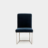 Artless C2 Dining Chair Denim Velvet Chrome 