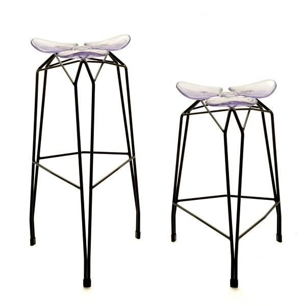 Kubikoff Diamond Bar Stool Chrome 