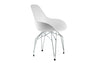 Kubikoff Diamond Dimple Closed Chair White Chromium Plated 