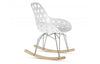 Kubikoff Diamond Dimple Hole Rocking Chair No Seat Pad 