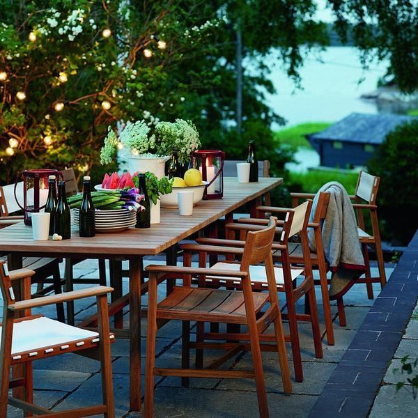 Skargaarden Djuro Armchair - Teak & Fabric Teak 