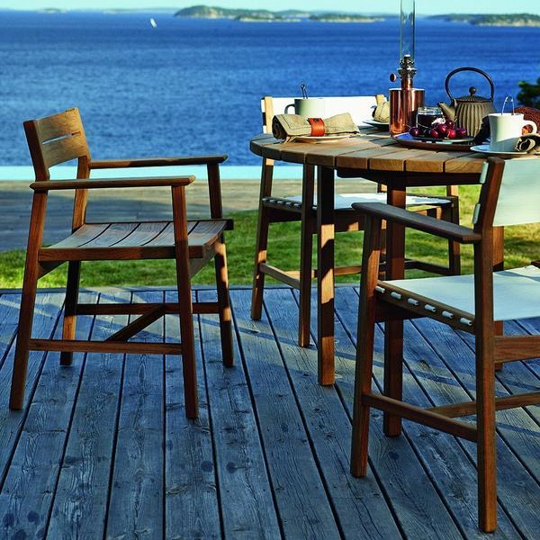 Skargaarden Djuro Armchair - Teak & Fabric Teak 