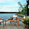 Skargaarden Djuro Armchair - Teak & Fabric 