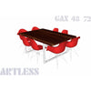 ARTLESS GAX 48 Walnut Dining Table 72" Stainless Steel 