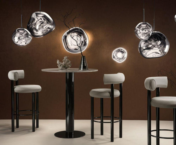 Tom Dixon Melt Trio Round LED Pendant System Chrome 