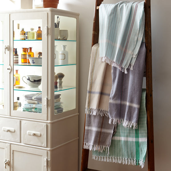 Sir Madam Found Cotton Towels - Blue & Forest Set of 2