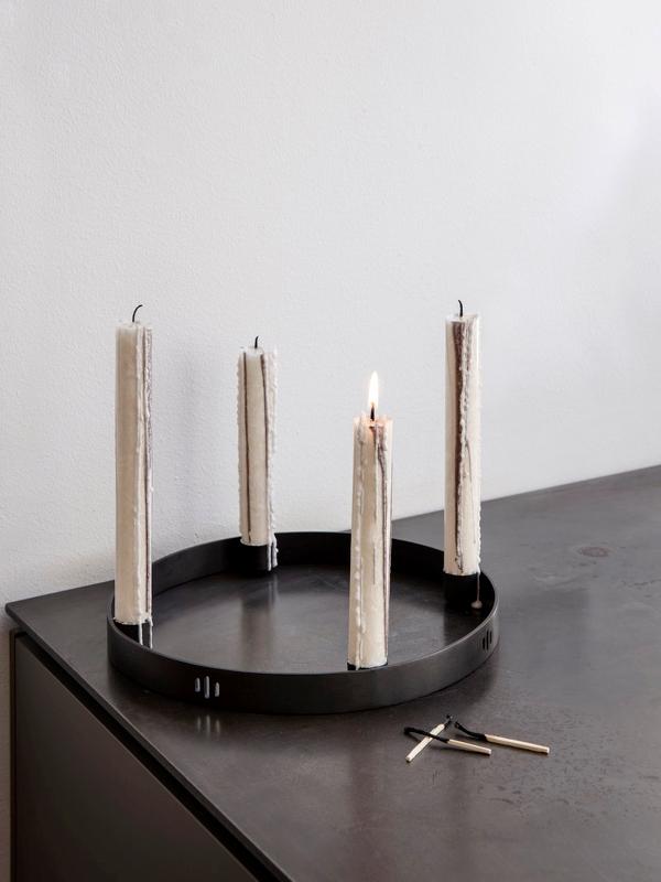 Ferm Living Circle Candle Holder Small Black 