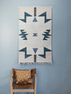 Ferm Living Kelim Rug Blue Triangles 