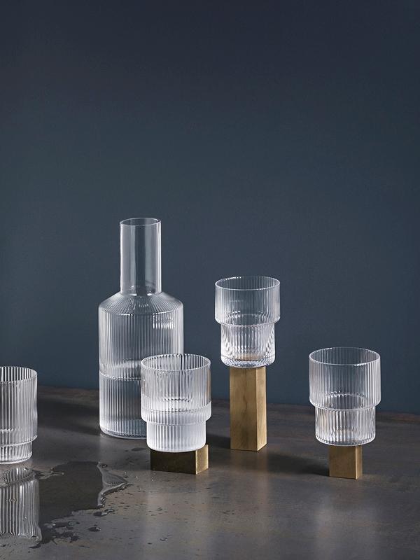 Ferm Living Ripple Carafe Glass 