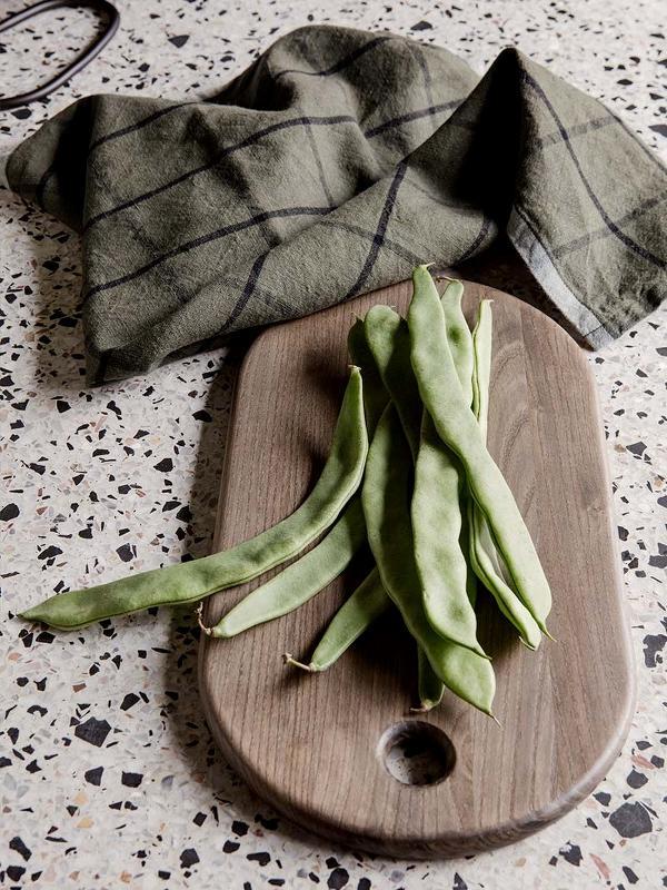 Ferm Living Hale Tea Towel - Green/Black 