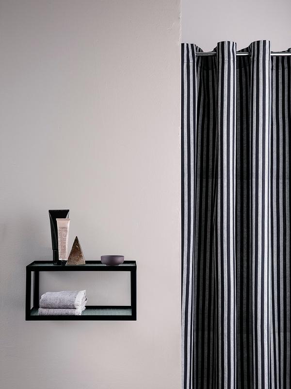 Ferm Living Chambray Shower Curtain - Striped 