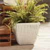 Napa Home & Garden Glazelite Ribbed Square Pots - Set of 2