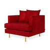 GUS Modern Margot Chair Velvet Sangria 