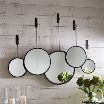 Napa Home & Garden Maison Noir Pendulum Mirrors - Set of 5