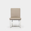 Artless C2 Dining Chair Hopsack Linen Chrome 