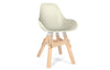 Kubikoff Icon Dimple Closed Chair Cream No Seat Pad 