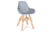 Kubikoff Icon Dimple Closed Chair Light Grey No Seat Pad 