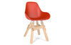 Kubikoff Icon Dimple Closed Chair Red No Seat Pad 