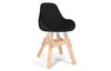 Kubikoff Icon Dimple Pop Chair Black Eco Leather No Seat Pad 