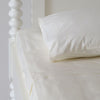 Huddleson Ivory Cotton Percale Sheet Set - Hemstitch