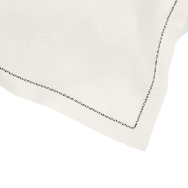 Huddleson Hemstitch Linen Cocktail Napkin - Set of 4