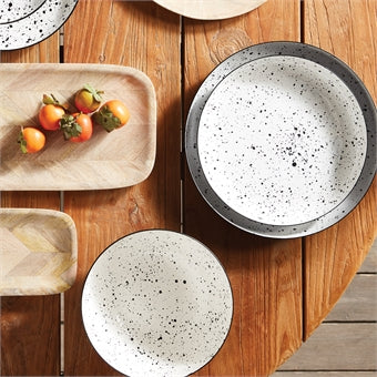Napa Home & Garden Speckle Round Trays - Set of 2