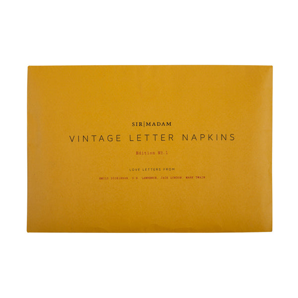Sir Madam Love Letter Linen Napkin Ed. 1 Set 1 - Set of 4