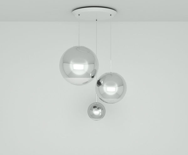 Tom Dixon Mirror Ball Range Round Pendant Gold 