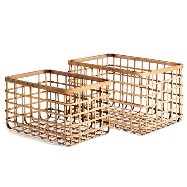 Napa Home & Garden River Bamboo Baskets - Set of 2