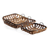 Napa Home & Garden Riverbend Low Baskets - Set of 3