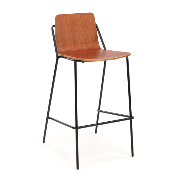 M.A.D. Sling Bar Stool Walnut / Black 