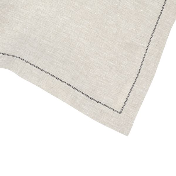 Huddleson Hemstitch Linen Placemats - Set of 2